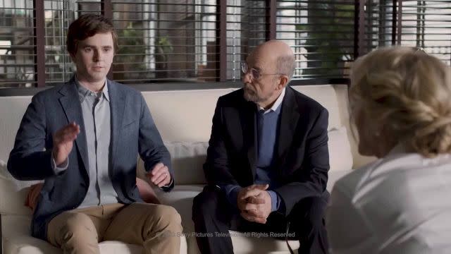 Freddie Highmore and Richard Schiff star in "The Good Doctor"