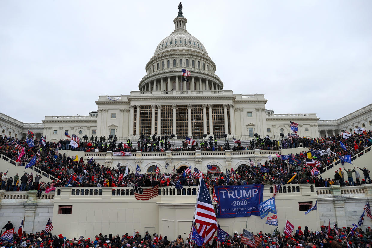 Throngs of Trump supporters at the Capitol, Jan. 6, 2021