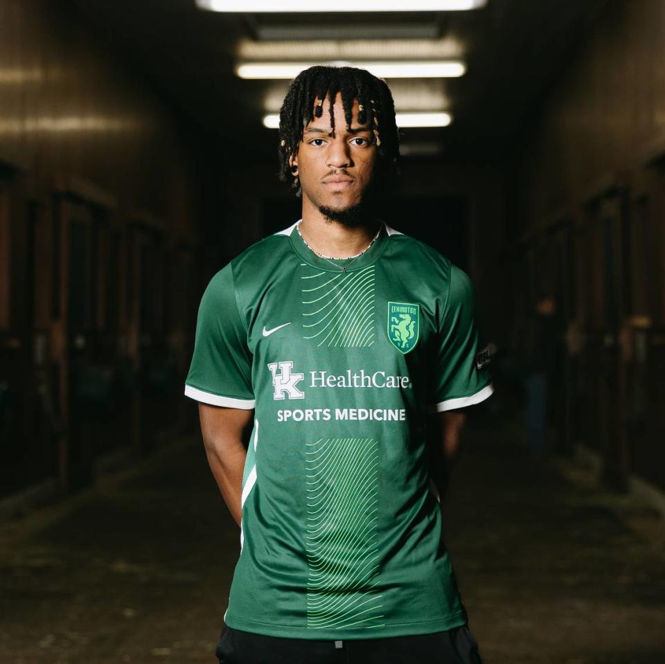 Lexington Sporting Club’s 2023 home jersey will feature both shades of green that are featured in the club crest. LSC is in its inaugural season as a professional soccer franchise.
