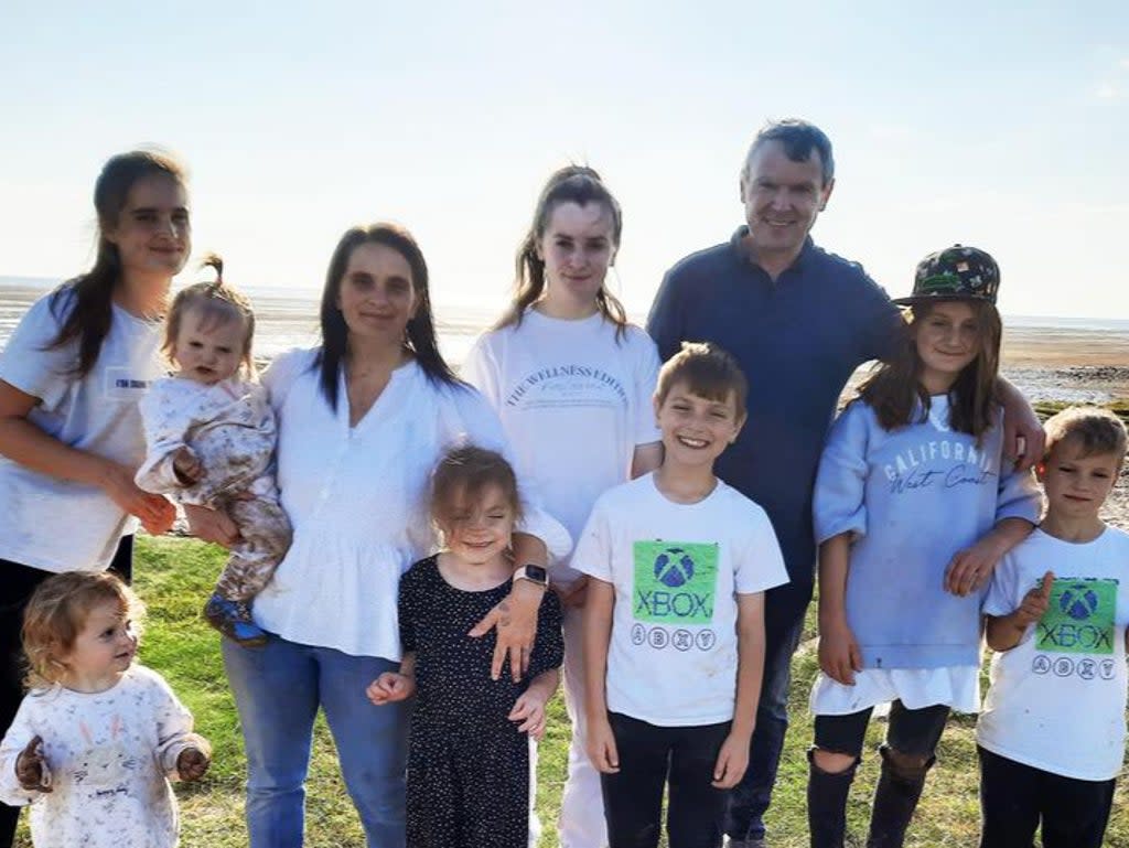 Members of the Radford family at the beach (Lion TV/Channel 5)