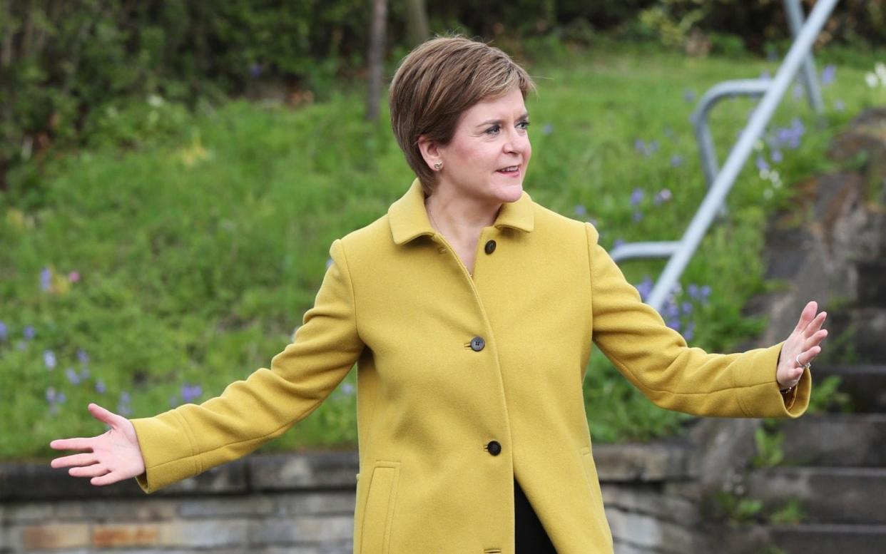 Scottish First Minister and SNP leader Nicola Sturgeon made the announcement   - Getty Images Europe/Pool
