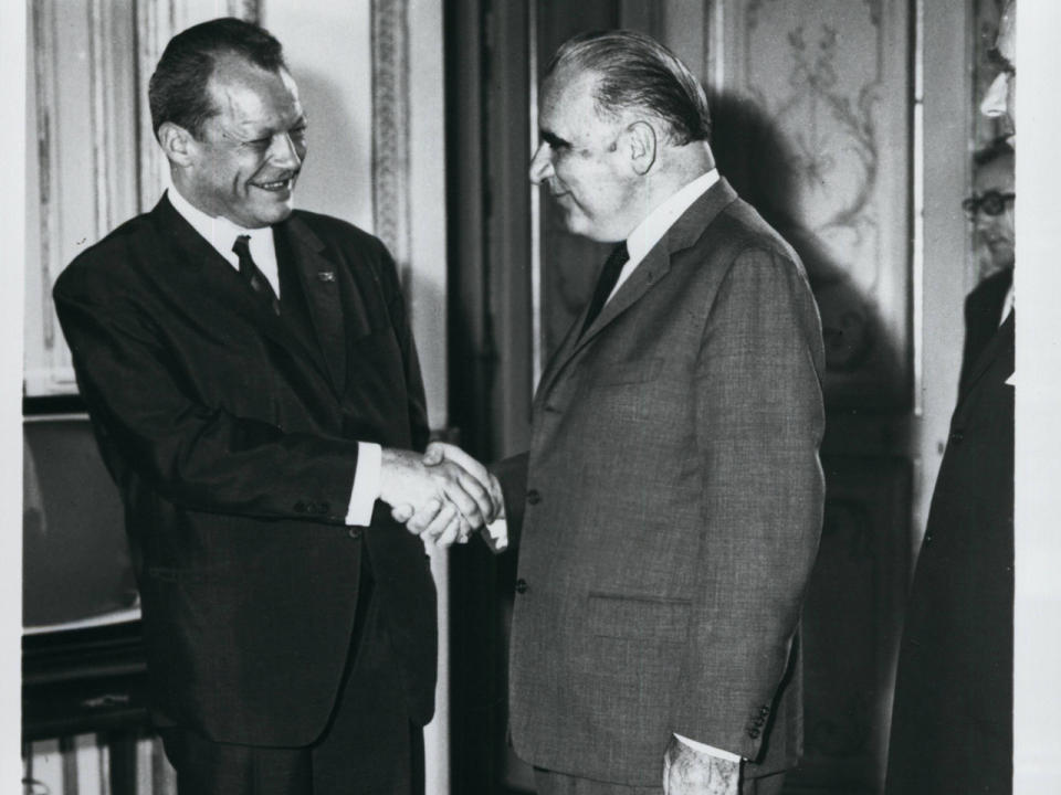 Willy Brandt und Georges Pompidou