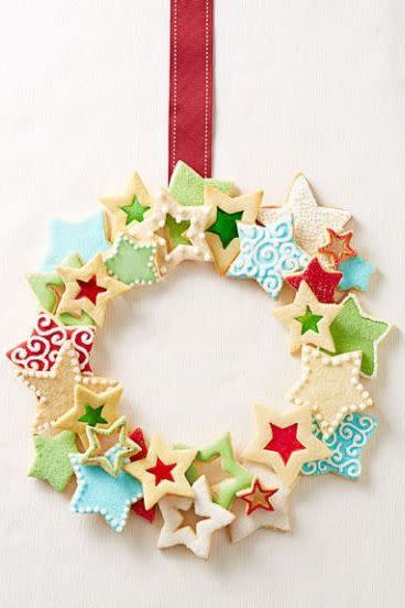 <p>It doesn't get much more festive than this Christmas dessert, which is as much of a decoration as it is a sweet treat.</p><p><em><a href="https://www.womansday.com/food-recipes/food-drinks/recipes/a39710/stained-glass-stars-recipe-ghk1213/" rel="nofollow noopener" target="_blank" data-ylk="slk:Get the recipe;elm:context_link;itc:0;sec:content-canvas" class="link ">Get the recipe</a>.</em></p>