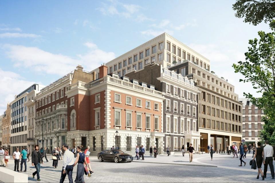 New look: Mayfair’s Hanover Square has re-opened after a decade of building work (GPE)