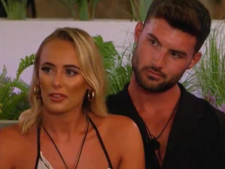 Millie and Liam on ‘Love Island' (ITV)