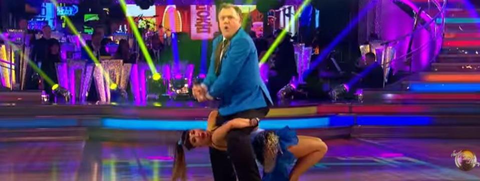 Ed Balls and Katya Jones danced a memorable Salsa. (BBC)