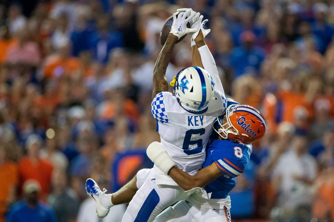 Freshman wide receiver Dane Key has caught a touchdown in each of his first two games for Kentucky.