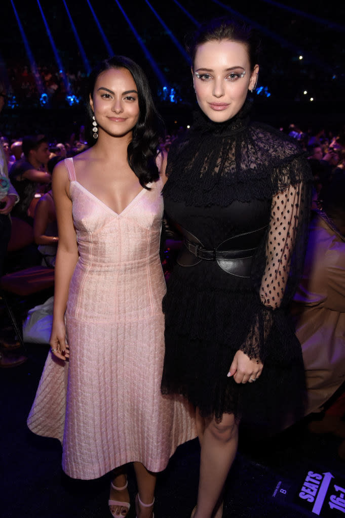 Camila Mendes and Katherine Langford at an event