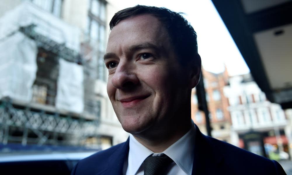 The former chancellor George Osborne