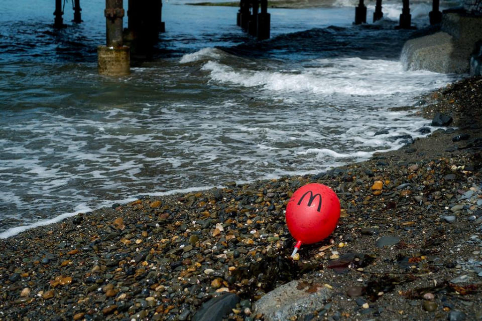 McDonalds balloons from Happy Meals are washing up hundreds of miles away SWNS