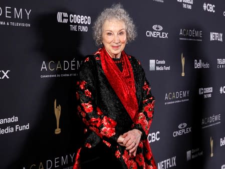 FILE PHOTO: Author Margaret Atwood poses during the Canadian Screen Awards in Toronto