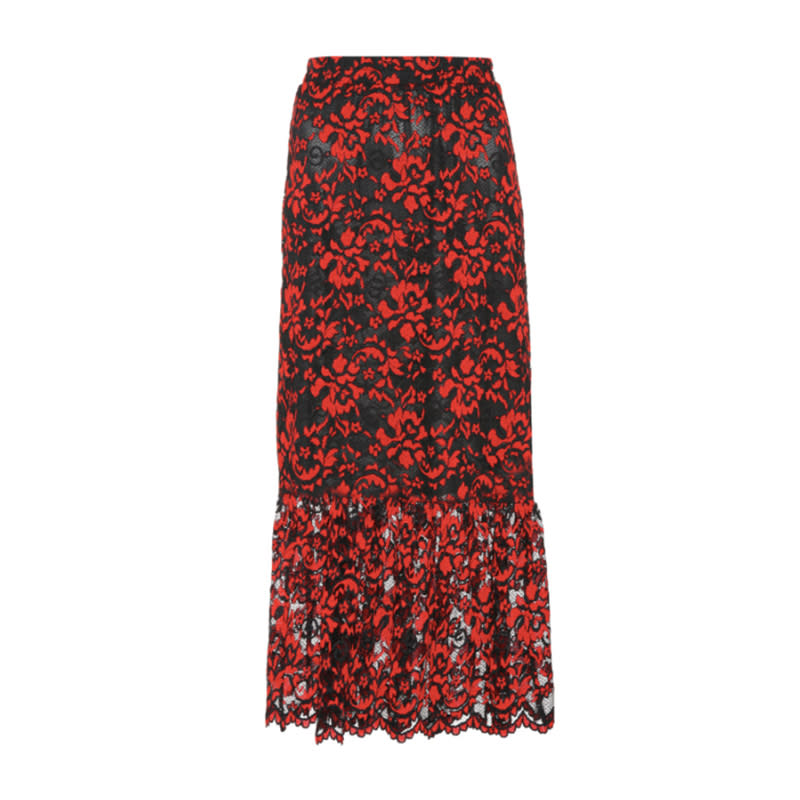 <a rel="nofollow noopener" href="http://www.anrdoezrs.net/links/3550561/type/dlg/https://www.mytheresa.com/en-us/ganni-exclusive-to-mytheresa-com-flynn-lace-skirt-850453.html?catref=category" target="_blank" data-ylk="slk:Flynn Lace Skirt, Ganni, $205;elm:context_link;itc:0;sec:content-canvas" class="link ">Flynn Lace Skirt, Ganni, $205</a>