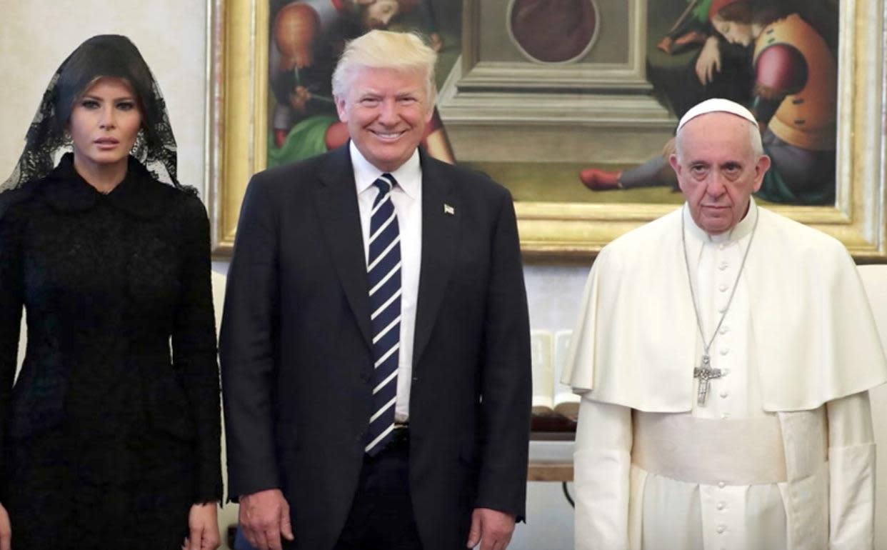 Donald Trump described meeting Pope Francis as the 'honour of a lifetime': AFP/Getty Images