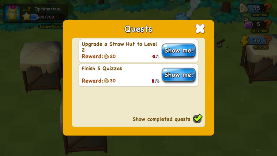 Quests available in Brainy Arkies.