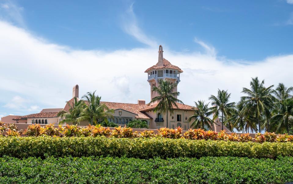 Donald Trump's Mar-a-Lago estate in Palm Beach, Florida on August 12, 2022.