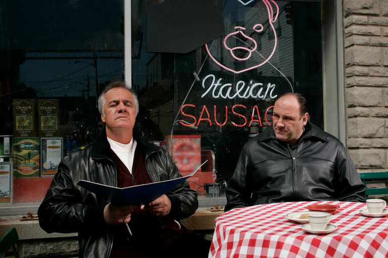 El actor James Gandolfini como Tony Soprano en la serie Los Sopranos de HBO.