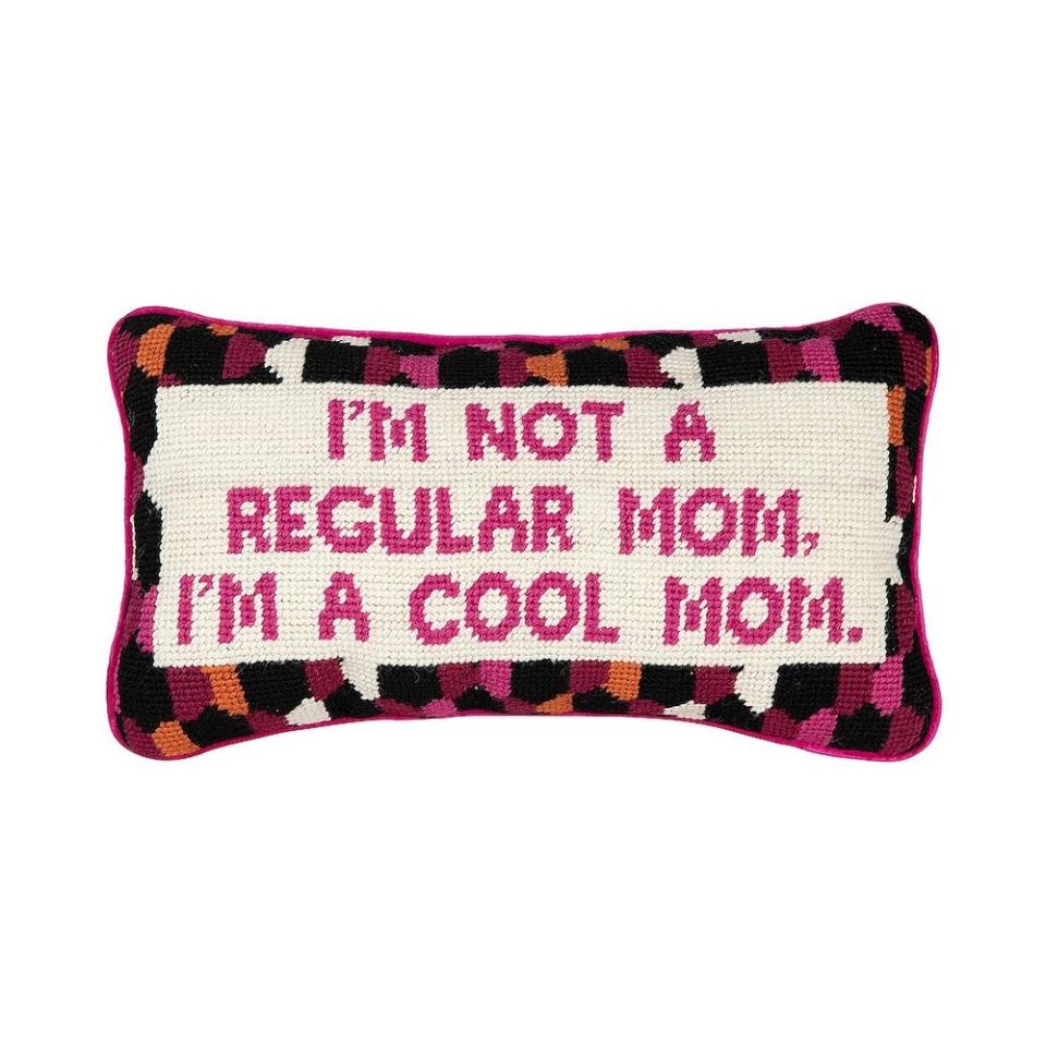 <p><a href="https://go.redirectingat.com?id=74968X1596630&url=https%3A%2F%2Fwww.revolve.com%2Ffurbish-studio-cool-mom-needlepoint-pillow%2Fdp%2FFSTU-WA28%2F&sref=https%3A%2F%2Fwww.elle.com%2Ffashion%2Fshopping%2Fg60388650%2Fbest-gifts-for-pregnant-women%2F" rel="nofollow noopener" target="_blank" data-ylk="slk:Shop Now;elm:context_link;itc:0;sec:content-canvas" class="link ">Shop Now</a></p><p>Cool Mom Needlepoint Pillow</p><p>$108.00</p>