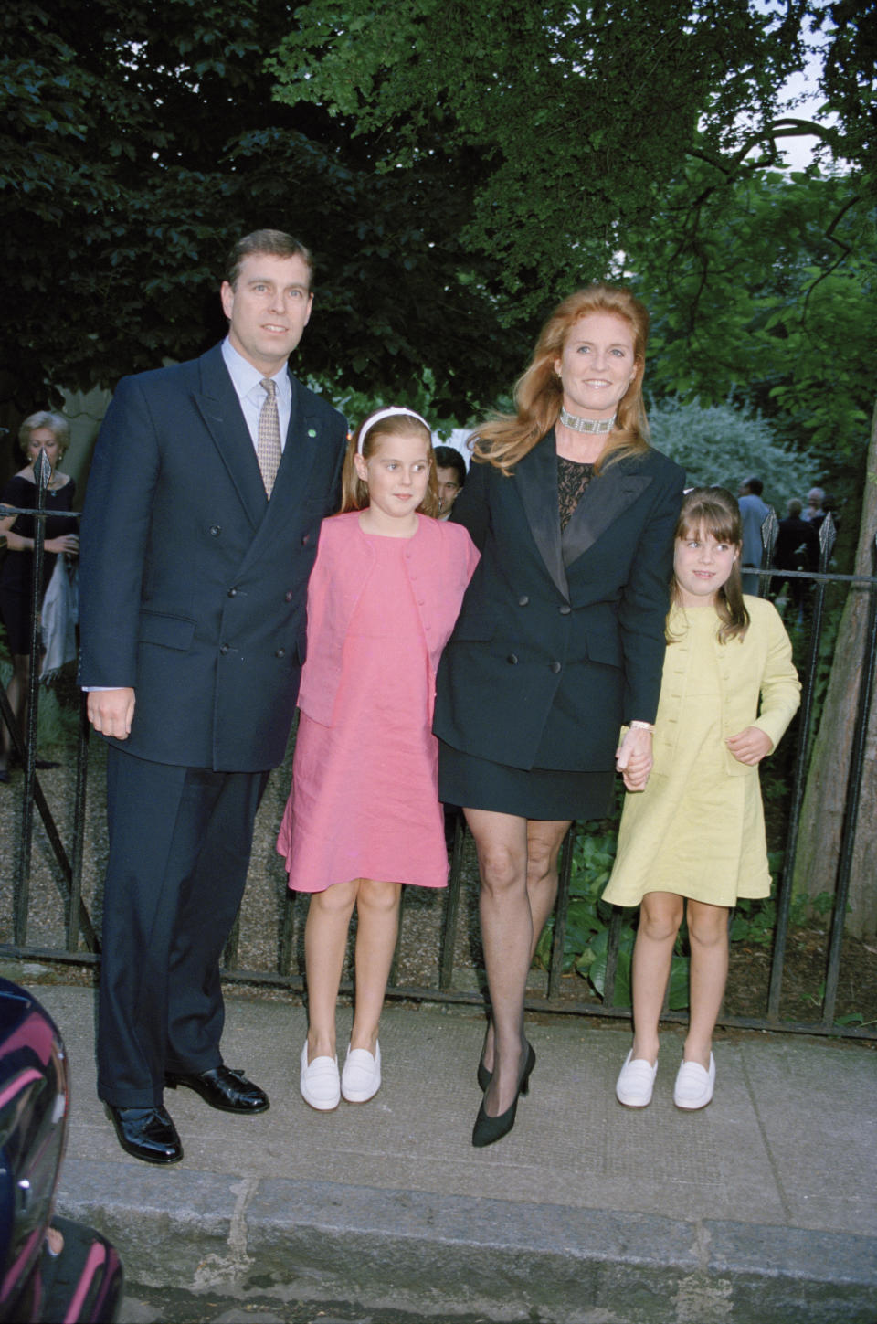 Sarah and daughters Princess Beatrice and Princess Eugenie moved in with Andrew at Royal Lodge in Windsor in 2008. The family is pictured here in 1999. Photo: Getty