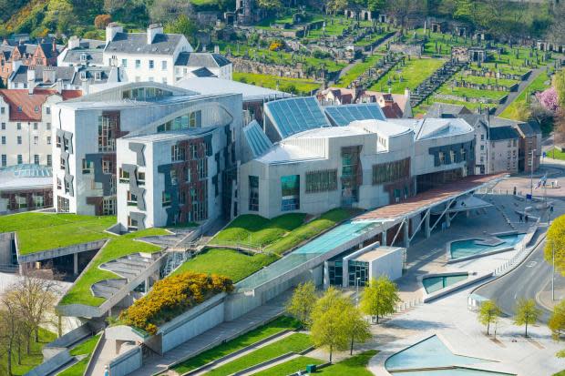 The Scottish parliament building at Holyrood