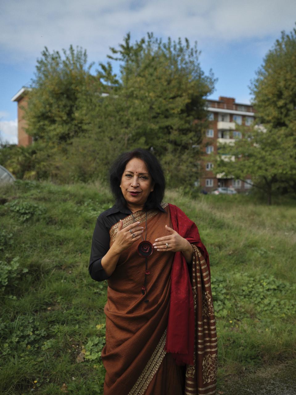 Shamim Azad, poet in residence at Apples and Snakes in London (Chris Floyd)