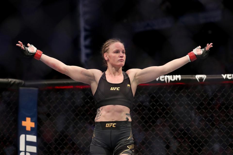 Valentina Shevchenko is seeking a seventh straight successful flyweight title defence (Getty Images)