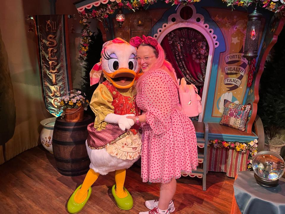 Casey Clark and Daisy Duck