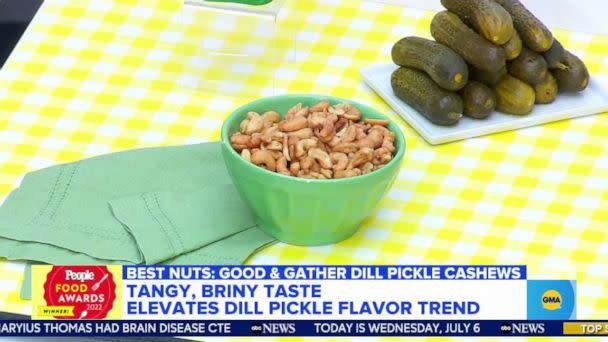 PHOTO: Dill pickle flavored cashews. (ABC News)