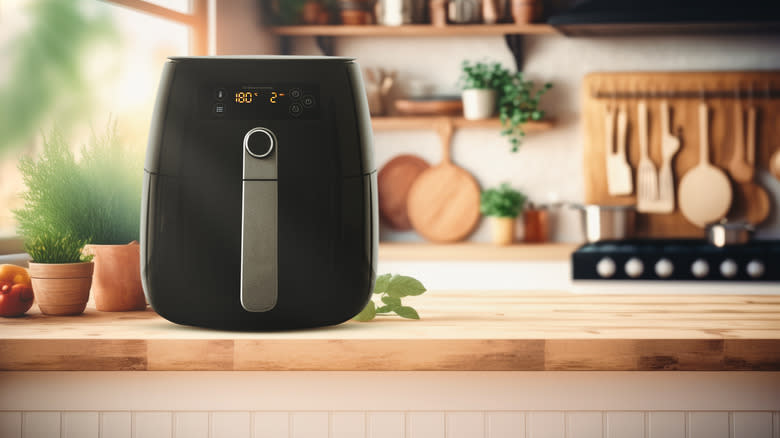 Air fryer on counter