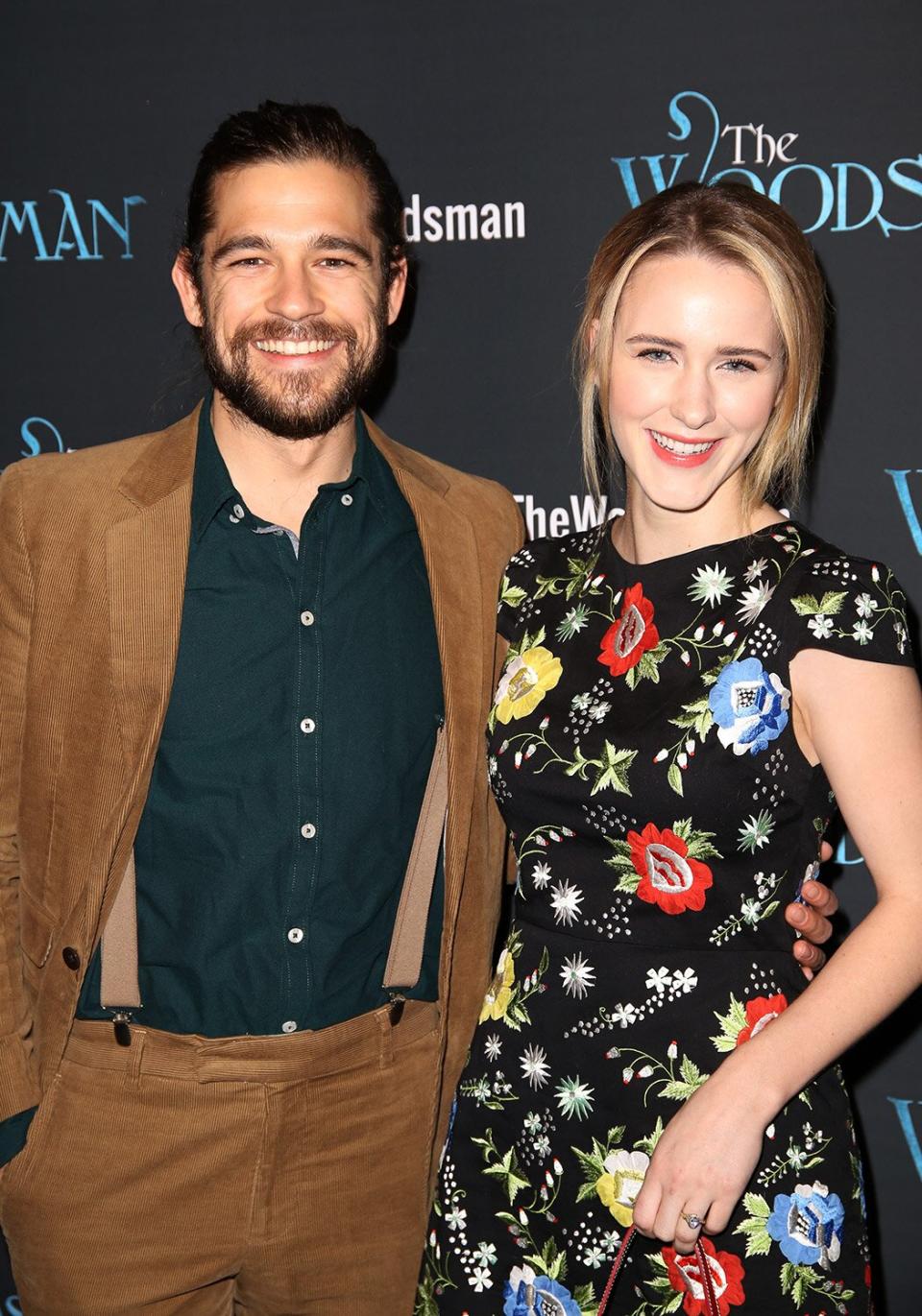 NEW YORK, NY - FEBRUARY 08: Jason Ralph and Rachel Brosnahan attends the Off-Broadway Opening Night Performance of 'The Woodsman' at The New World Stages on February 8, 2016 in New York City. (Photo by Walter McBride/Getty Images)