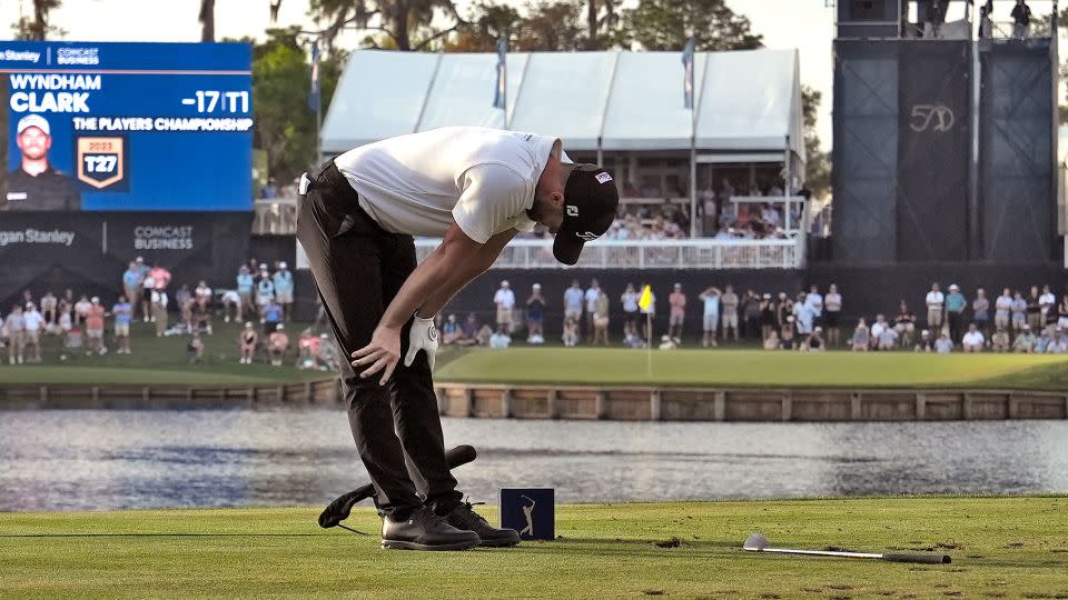 Clark became the latest golfer to fall foul to the 17th hole. - Lynne Sladky/AP