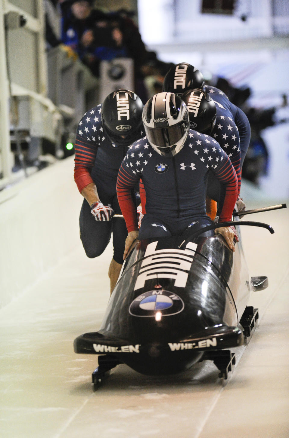 Carlo Valdes, Justin Olsen, Evan Weinstock, and Nick Cunningham: Bobsledding, USA