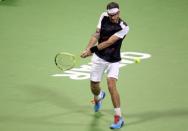 Tennis - Qatar Open - Men's Singles - Andy Murray of Britain v Gerald Melzer of Austria - Doha, Qatar - 4/1/2017 - Melzer in action. REUTERS/Naseem Zeitoon