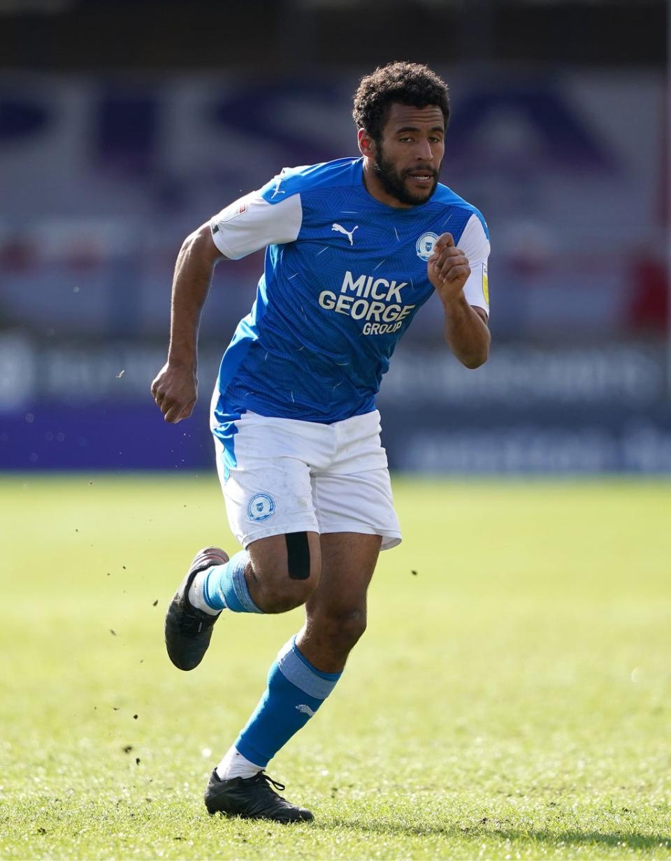 Peterborough’s Nathan Thompson reported an allegation of racist abuse (Zac Goodwin/PA) (PA Wire)