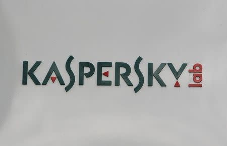 The logo of the anti-virus firm Kaspersky Lab is seen at its headquarters in Moscow, Russia September 15, 2017. REUTERS/Sergei Karpukhin