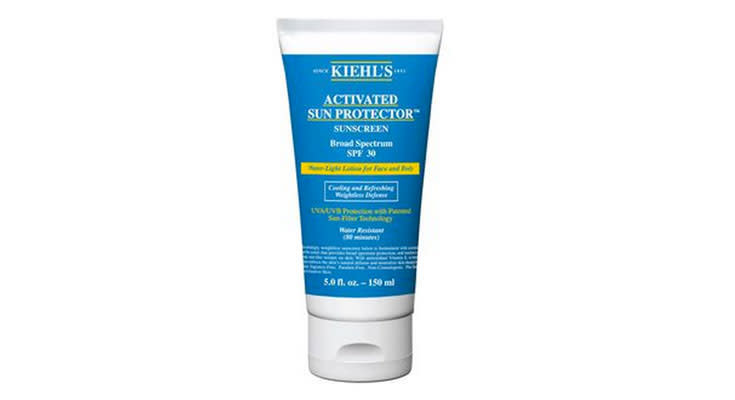 This water-like formula offers UVA and UVB protection along with a healthy dose of vitamin E to nourish skin. It’s so lightweight you’ll forget you’re even wearing sunscreen — but make sure you reapply every 90 minutes. Kiehl’s Activated Sun Protector Sunscreen Broad Spectrum SPF 30 ($29)