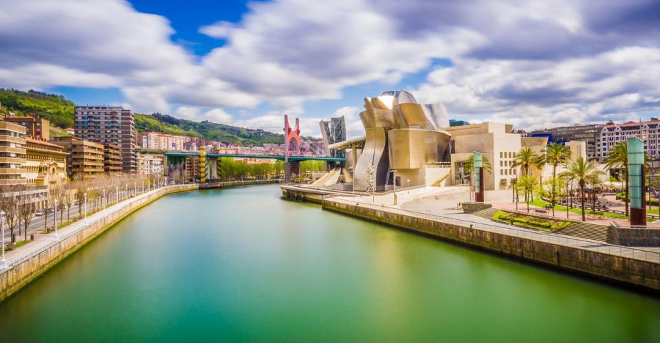 The Nervion River winds its way through Bilbao (Getty Images/iStockphoto)