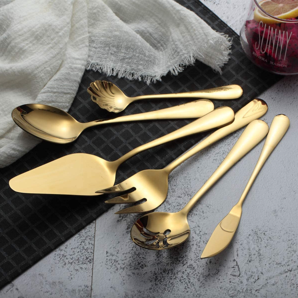 Berglander Gold Flatware (Photo via Amazon)