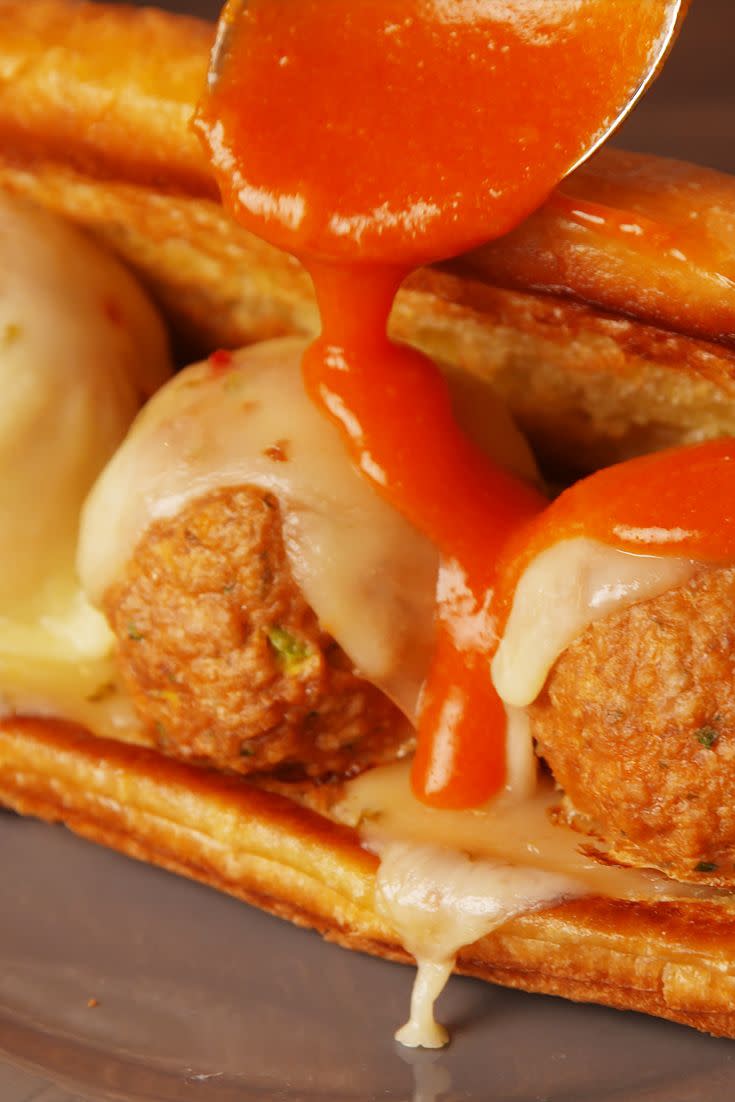 buffalo chicken meatball subs krups vertical