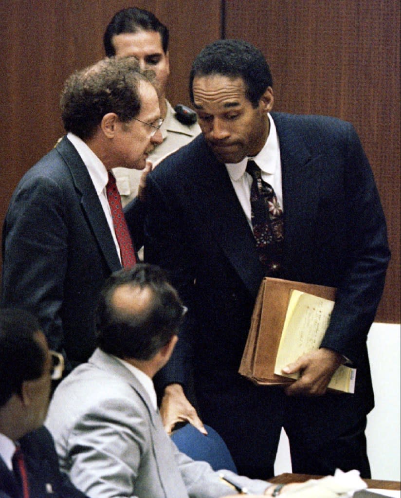 Dershowitz was attributed for rounding out Simpson’s “Dream Team” during the murder trial for the NFL superstar’s ex-wife, Nicole Brown, and Ron Goldman. POOL New