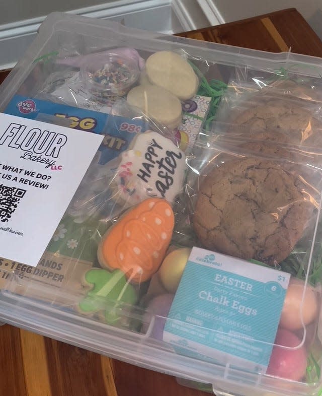 Flour Bakery's Easter Cookie and Activity Box is filled with edible holiday treats.