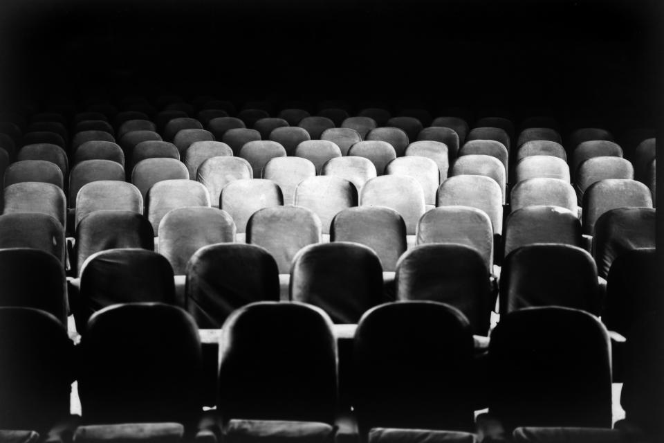 Empty seats are seen in the Ariana Cinema in Kabul, Afghanistan, on Tuesday, June 21, 2023. Hundreds of people used to come to this theater every day to watch movies, but the Taliban government has banned movies. (AP Photo/Rodrigo Abd)