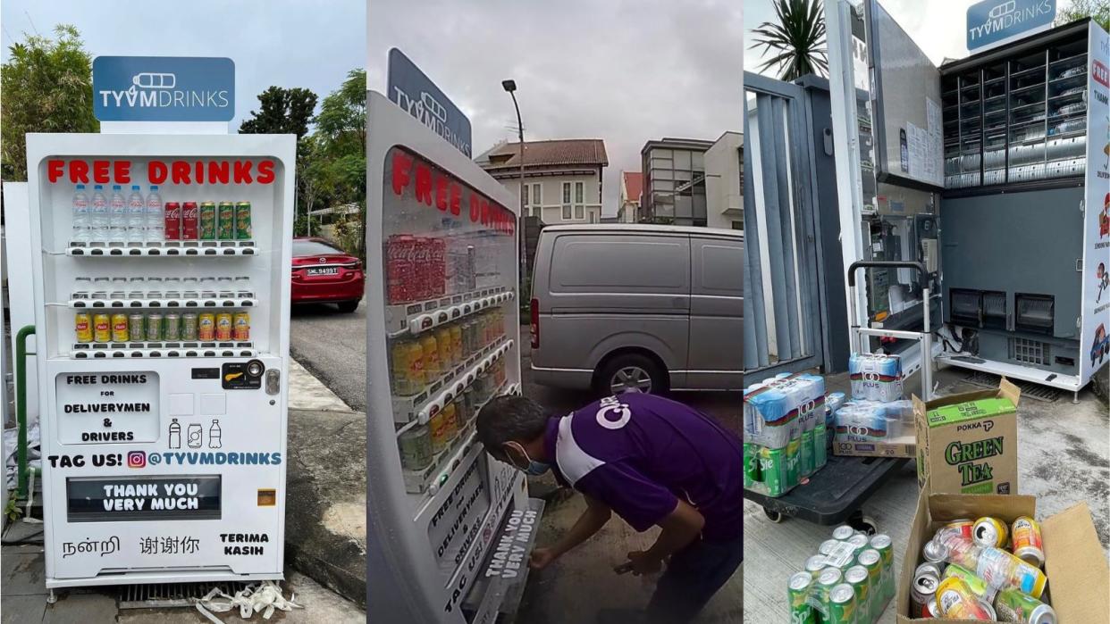 Last November, Dr Chiam and his wife developed the vending machine idea with their triplets, Andre, Ethan, and Sophia