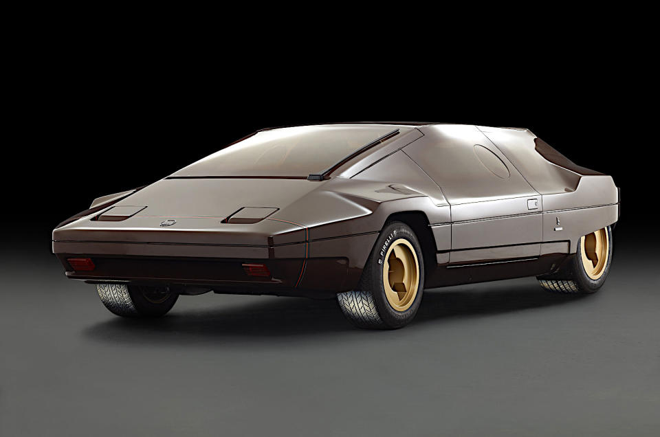 <p>The only connections between the Megagamma and the Sibilio are that they both appeared at the 1978 Turin Motor Show and both wore Lancia badges. Otherwise, they were as different as chalk and China.</p><p>The Bertone-designed Sibilo was essentially a longer and even more outlandish-looking version of the Stratos. Both the concept and the production car were powered by a 2.4-litre Ferrari V6 engine.</p>