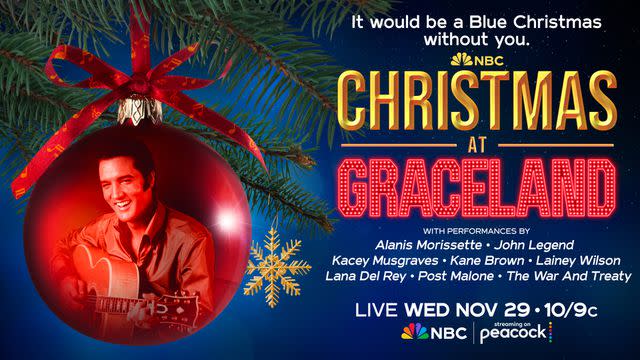 <p>NBC</p> Christmas at Graceland on NBC poster