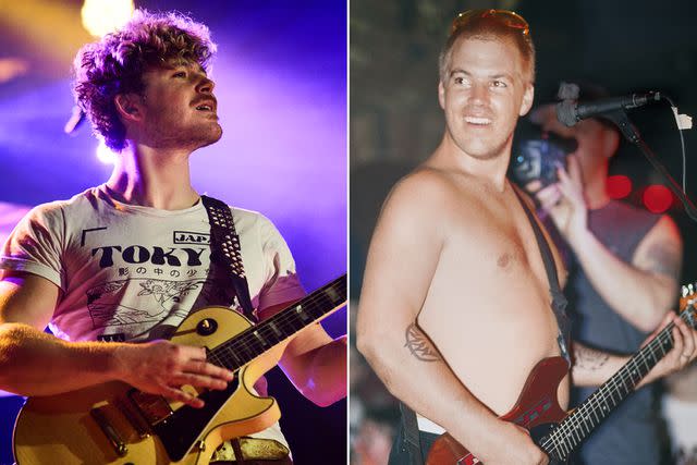<p>Pete Santos; Steve Eichner/Getty Images</p> left: Jakob Nowell in March 2024; right: Bradley Nowell of Sublime performs at Wetlands Preserve nightclub, New York, New York in April 1996