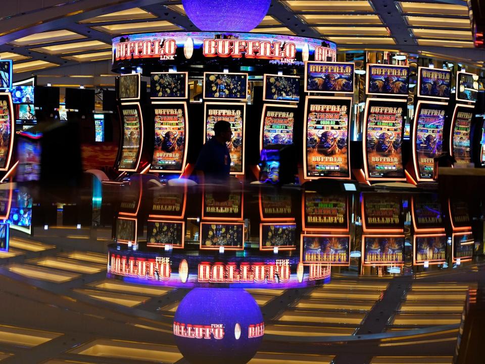 an empty Resorts World Las Vegas casino