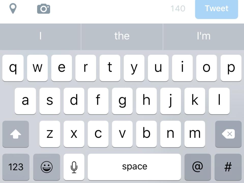 ios 9 keboard lowercase letters