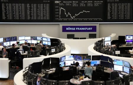 FILE PHOTO: The German share price index DAX graph at the stock exchange in Frankfurt