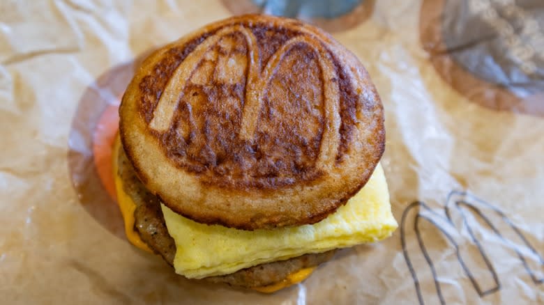 Close up image of McGriddle