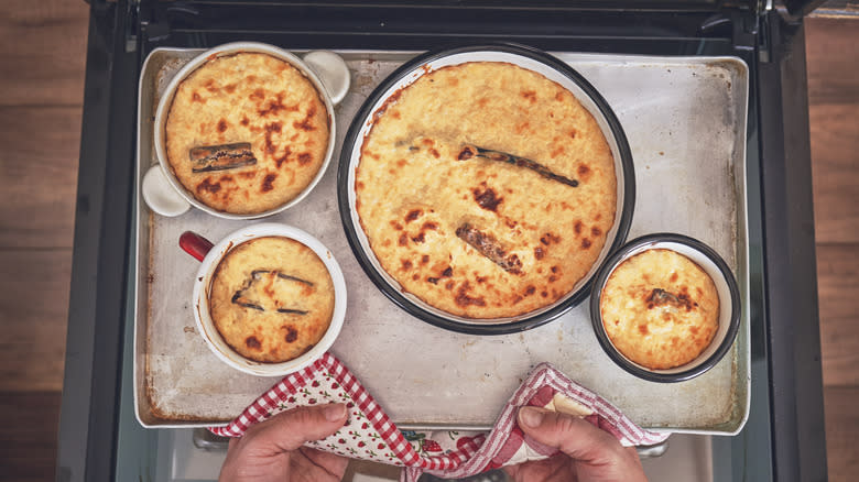 baked rice puddings